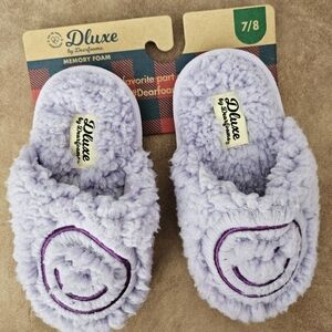 Dearfoams TODDLERS Size 7/8 Slippers in Lavender and Purple
